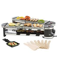 Amazon De Ultratec Rg1200s Raclette Grill 1200 Watt Duo 4 Gelenkgrill Raclette Grill Mit Naturstein Grillplatten Fur Bi Silvester Essen Zutaten Beilagen