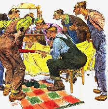 Albert Dorne Guy Drawing Illustration Graphic Illustration