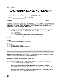 The laws regarding rental agreements the laws regarding rental agreements between tenant and landlord differ from province to province. California Residential Lease Rental Agreement Create Download