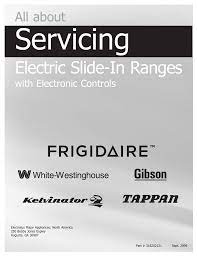 If you are the owner of a microwave oven of one of the models below, it will be useful for you to know the. Electrolux Electric Slide In Range Troubleshooting Guide Manualzz