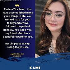 Angelika dela Cruz is one of the prominent personalities who are mourning  the untimely passing of Jaclyn Jose.