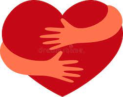 Vector Illustration of Arms Hugging Heart. Love Symbol Stock Vector -  Illustration of heart, health: 309873699