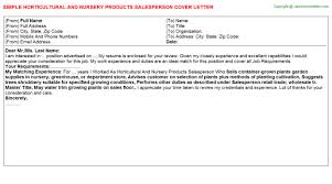 Sample cover letter for sending documents your name email address phone number address. Nursery Cover Letters