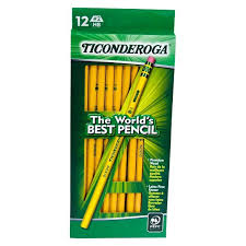 Ticonderoga 12pk 2 Wooden Pencils Yellow Wooden Pencils Ticonderoga Pencil