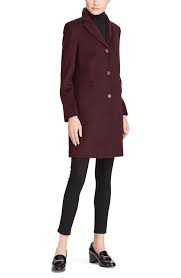 Lauren ralph lauren women's coat wool outer shell men. Lauren Ralph Lauren Wool Blend Reefer Coat Nordstrom Rack
