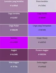 Sedangkan warna merah muda (campuran merah. 61 Macam Macam Warna Ungu Puwaling Lengkap Fatasama Com