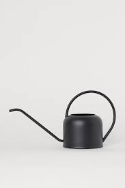 Giesskanne Aus Metall Schwarz Home All H M De In 2020 Giesskanne Schwarz Home Metall