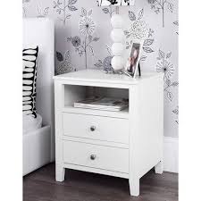 Kingsbridge 2 Drawer Bedside Table White Bedside Table Baby Bedroom Furniture Side Tables Bedroom