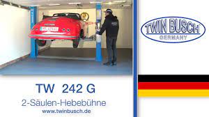 Doch es gibt ja mit der werkstattgrube eine interessante alternative. Tw 242 G Die Garagenhebebuhne Von Twin Busch Youtube