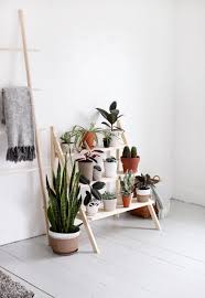 If you have little space like living in the apartment or dorm that cannot fit the number of plants, the ladder plant stand is the answer. Diy Ladder Plant Stand The Merrythought