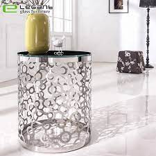 Ivy bronx leming glass top cross legs end table table base color: China Black Round Glass Coffee Table Metal Base China Glass Coffee Table Glass Tea Table