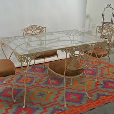 O W Lee Valencia Patio Set Restored Wrought Iron Furniture Iron Furniture Vintage Patio Furniture