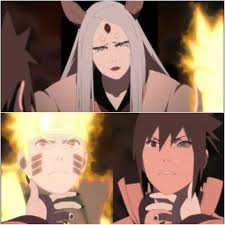 Kaguia Sees The Reincarnations Of Her Sons Naruto And Sasuke Anime Desenhos De Anime Anime Naruto
