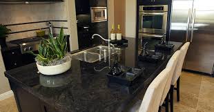 black granite countertops are the