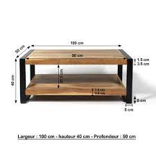 Cela vous permet d'économiser de l'espace et donner à votre salle à manger un look moderne. Petite Table Basse Industrielle 2 Plateaux En Acacia Made In Meubles