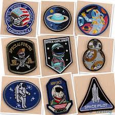 1 Stks Ruimte Vlucht Patches Voor Kleding Ijzer Op Geborduurde Naaien Applique Leuke Patch Stof Badge Kledingstuk Diy K Cute Patches Sewing Leather Buy Clothes