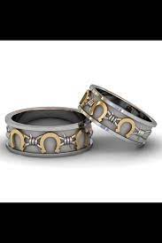 Horseshoes And Barbwire Horse Jewelry Rings Western Wedding Rings Horse Jewelry