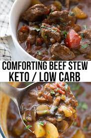 Hearty Keto Beef Stew Stove Top Crock Pot Instructions Recipe Low Carb Beef Stew Keto Beef Stew Crockpot Recipes Beef