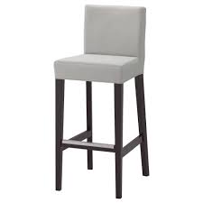 Henriksdal Bar Stool With Backrest Orrsta Light Gray 30x19 Ikea Bar Stool Chairs Grey Bar Stools Kitchen Bar Stools