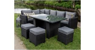Rattan garden furniture corner sofa set grey outdoor conservatory patio dining. Pin On House