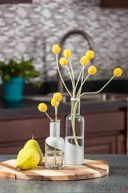 Glass Vases With Cement Spray Paint