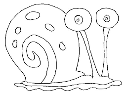 Gary The Snail Outline Coloring Pages Color Luna In 2020 Coloring Pages Spongebob Outline Outline