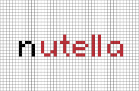 Nutella Pixel Art Pixel Art Minecraft Pixel Art Pixel