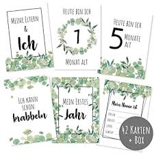 Usually ships within 24 hours. Milestone Cards Baby Pack Of 42 Milestone Cards Neutral For Girls And Boys As A Gift