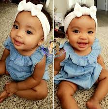 Black And Filipino Baby Names Kyra 11 Months African American Guamanian Filipino Mixed Kids Organic Baby Clothes Filipino Baby