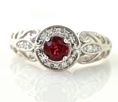 Image result for ruby and diamond ring