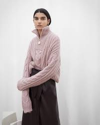 2 yrs good service contact supplier. Chunky Sweaters Have Always Been A Nanushka Favorite Sewn Tight From The Highest Quality Cable Knit Cropped Cable Knit Sweater Knit Fashion Knitted Sweaters