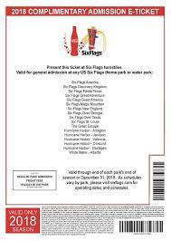 Events Tickets Us 2018 Us Any Six Flags Theme Park Or Water Park E Ticket Admission For Single Day Daily Deal Water Park Six Flags Great Adventure Theme Park