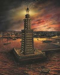 Ancientarcheology The Lighthouse Of Alexandria Sometimes Called The Pharos Of Alexandria Was A Lofty Tower Bui Alexandria Lighthouse Lighthouse Alexandria