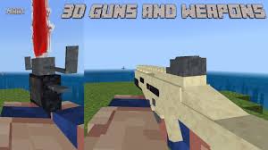 Similarly, if you throw the lit item it will still light up the area. 3d Guns Weapons Addon Minecraft Pe Bedrock Addons