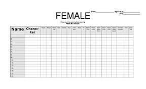 blank female costume chart by dramatic doorknobs tpt