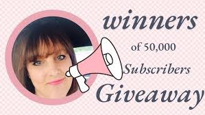 WINNERS of my 50k subscribers giveaway.
