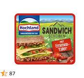 Hochland Sandwich Scheiben mit Emmentaler - Aufs Brot & zum ...