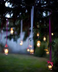 Hanging Tea Lights Wedding Decorations Outdoor Wedding Garden Wedding