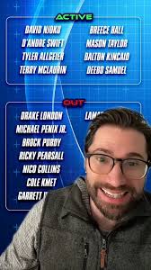 🚨Week 8 NFL inactives/actives!, @jaketrowbridgeff