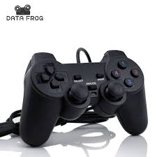 Podwojne Wibracje Joystick Przewodowy Kontroler Usb Pc Dla Pc Komputer Laptop Dla Winxp Win7 Win8 Win10 Dla Vista Czarny Gamepa Usb Pc Computer Game Controller