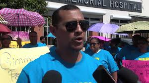 KHMH Protest Again over Pension Benefits, For the second time in less than  a week, around sixty KHMH employees took their lunch break to rally in the  hospital compound, pushing the government to ...