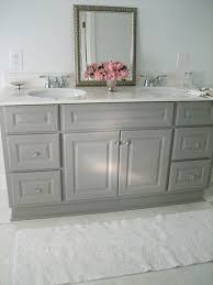 Ten June The Vanity Files Take One Hundred It S Done Grey Bathroom Vanity Girls Bathroom Home Design Decor