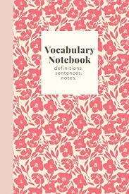 Floral microsoft word templates are ready to use and print. Amazon Com Vocabulary Notebook Stylish Journal For Studying New Words With Cute Floral Pattern Cover Design In Red 9781697581577 Sweet Lark Studio Books