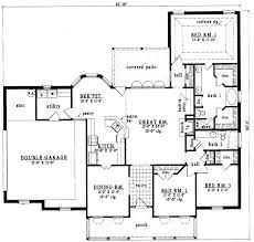 Plans square feet 400 500features of a 400 500 square foot house plan most home plans with house design, image source: Country House Plan 3 Bedrooms 2 Bath 1900 Sq Ft Plan 75 371