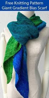 Typically, bias knitting starts with a small often, bias knitting goes in both directions: Free Knitting Pattern For Easy Giant Gradient Bias Scarf Knit In Garter Stitch On The Bias This Beginner Fr Free Knitting Scarf Yarn Scarf Knitting Patterns