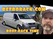 RETRO roof RACK for VW transporter T6 - YouTube