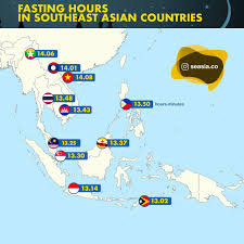 The full list is shown in the table below, with current population and subregion (based on the united nations official statistics). Ramadhan 2020 Fasting Hours In Southeast Asian Countries Seasia Co