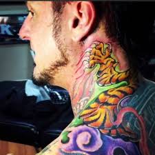 Fun neck tattoo I did