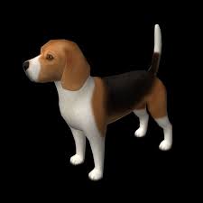 3d Beagle Edge Model 3d Model Beagle Beagle Dog Model