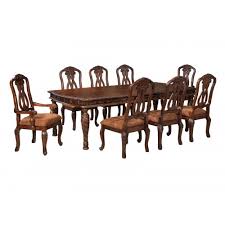 Four center drawers, two top side drawers and shelved cabinet space behind each door serve your storage needs exceptionally well. North Shore Rectangular Extension Table D553 35 By Dining Rooms Outlet By Dining Rooms Outlet